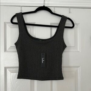 Women's Lulus Black Knit Tank Top